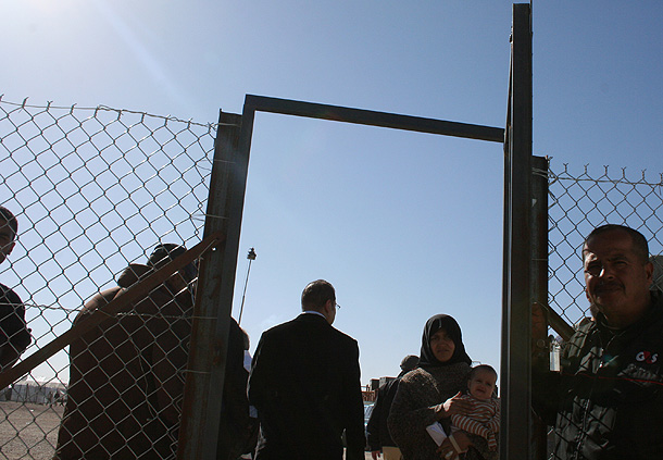 Entrance Gates at the Zataari Refugee camp
